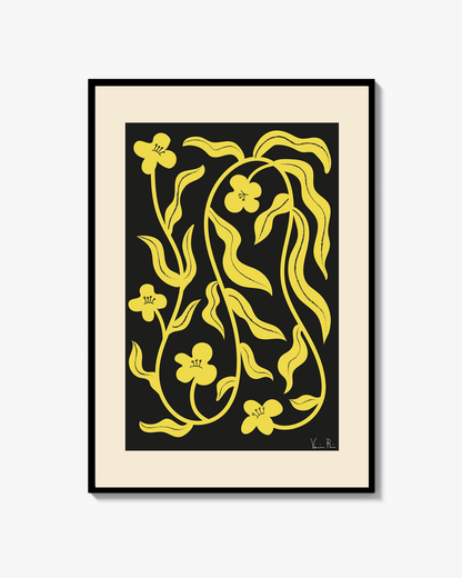 WOBBLY FLOWER Print