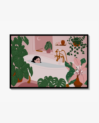 Midnight Bath Poster
