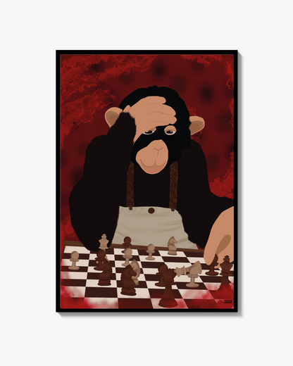 Monkey - Schack matt Poster