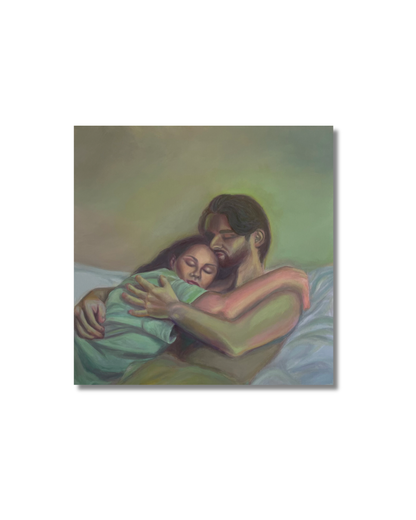 Afternoon light - Original acrylic & oil on canvas