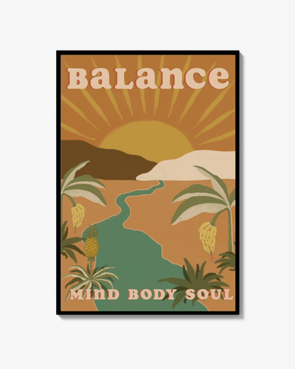 Balance Tropical Poster