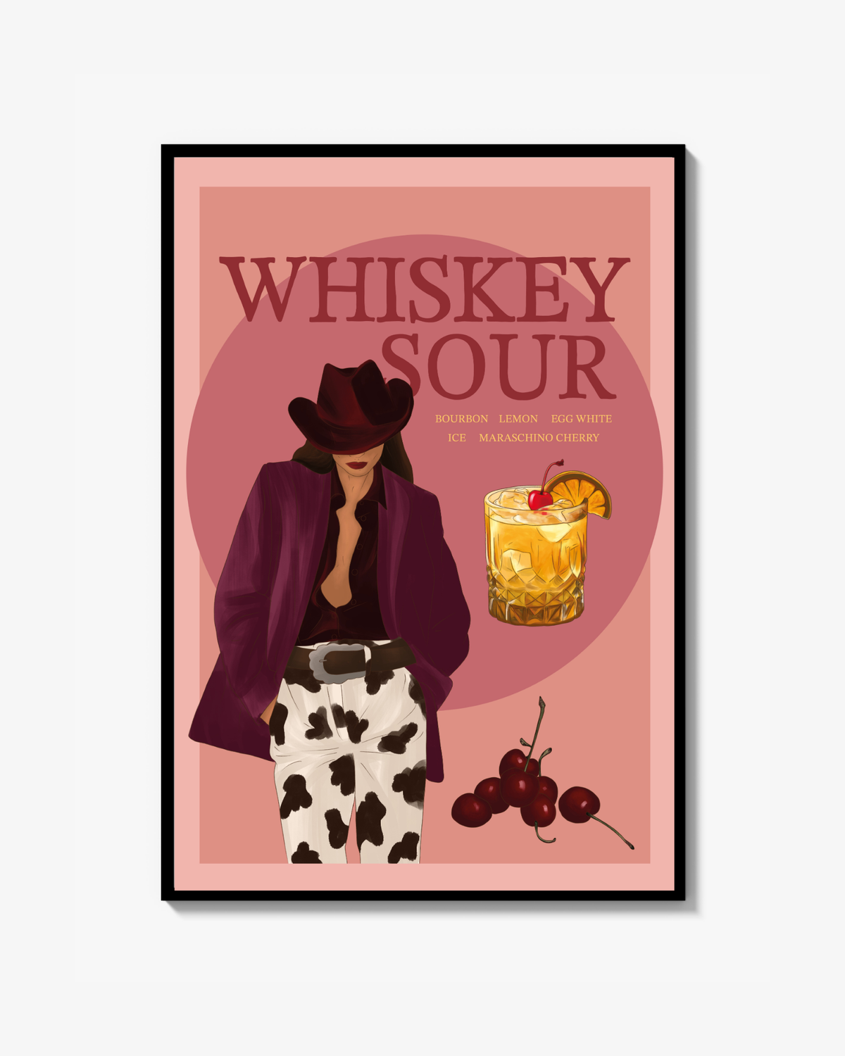 Whiskey Sour Rosa Fine Art Print (SORTED OUT)
