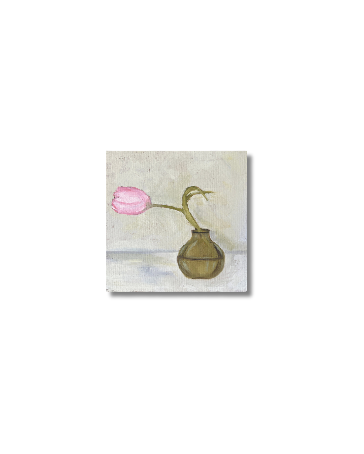 Tulipan i grøn vase Original