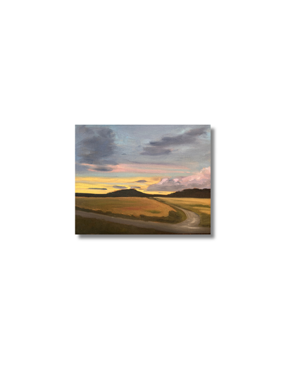 Landscape with sunset Original