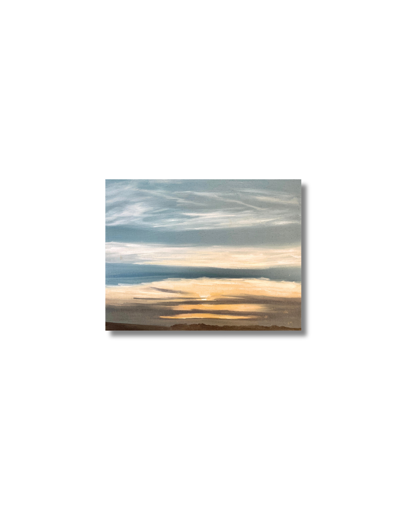 Sunset with clouds Original