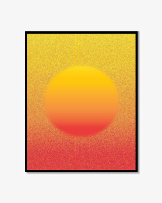Orange Blur Poster