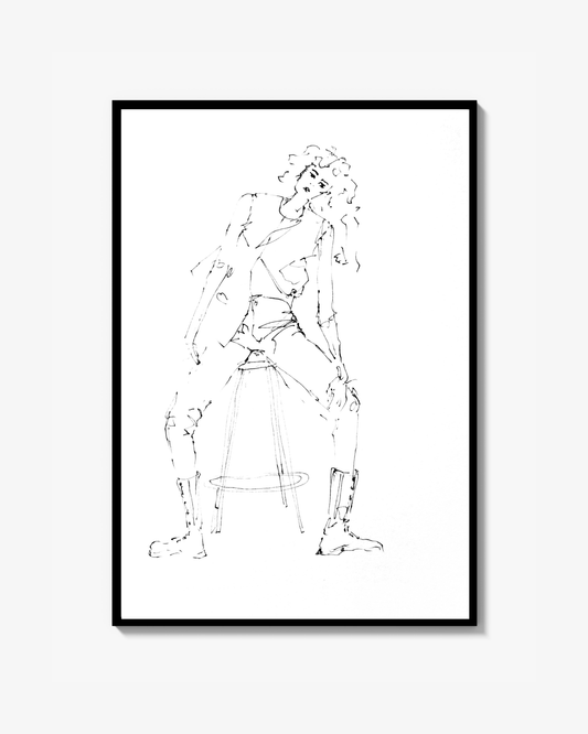Stretching girl - Poster