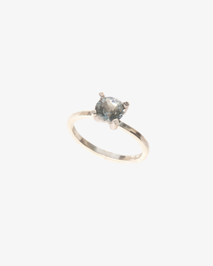 That one ring - silver and a light blue topaz