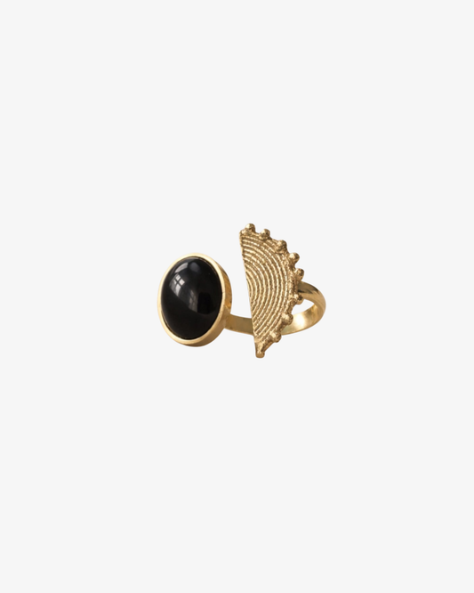 Nia Ring - Gold plated Handmade in Africa - Adjustable