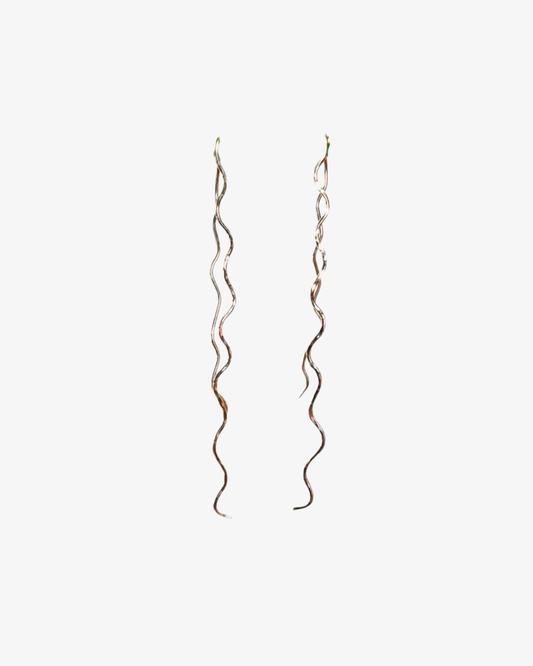 Earrings Waves Long