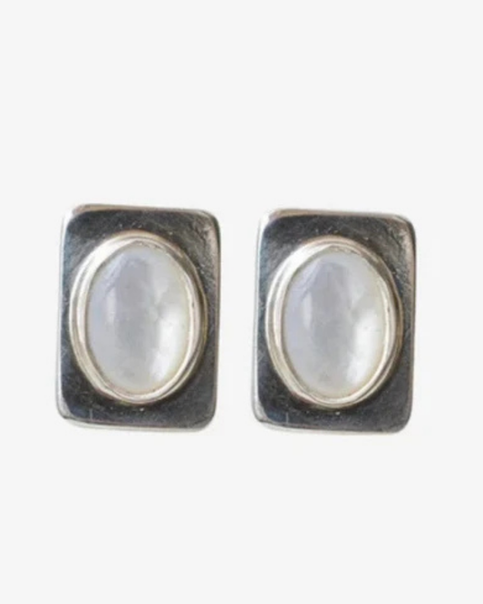 Pearl Earrings Sterling Silver