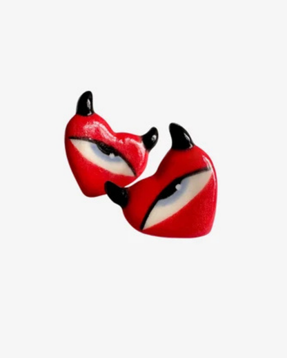 Stikøreringe - Devil heart eyes