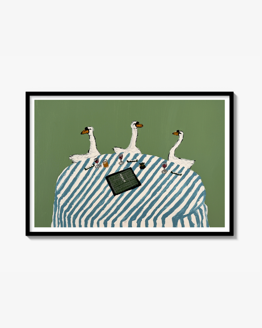 Swanky soirée Poster