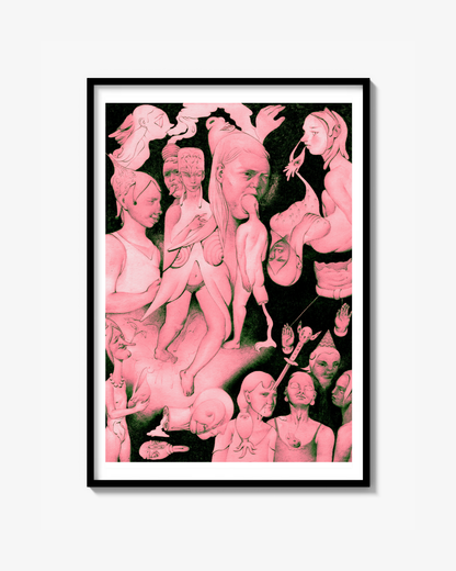 Creation & Destruction (Pink Version) - Fine Art Print