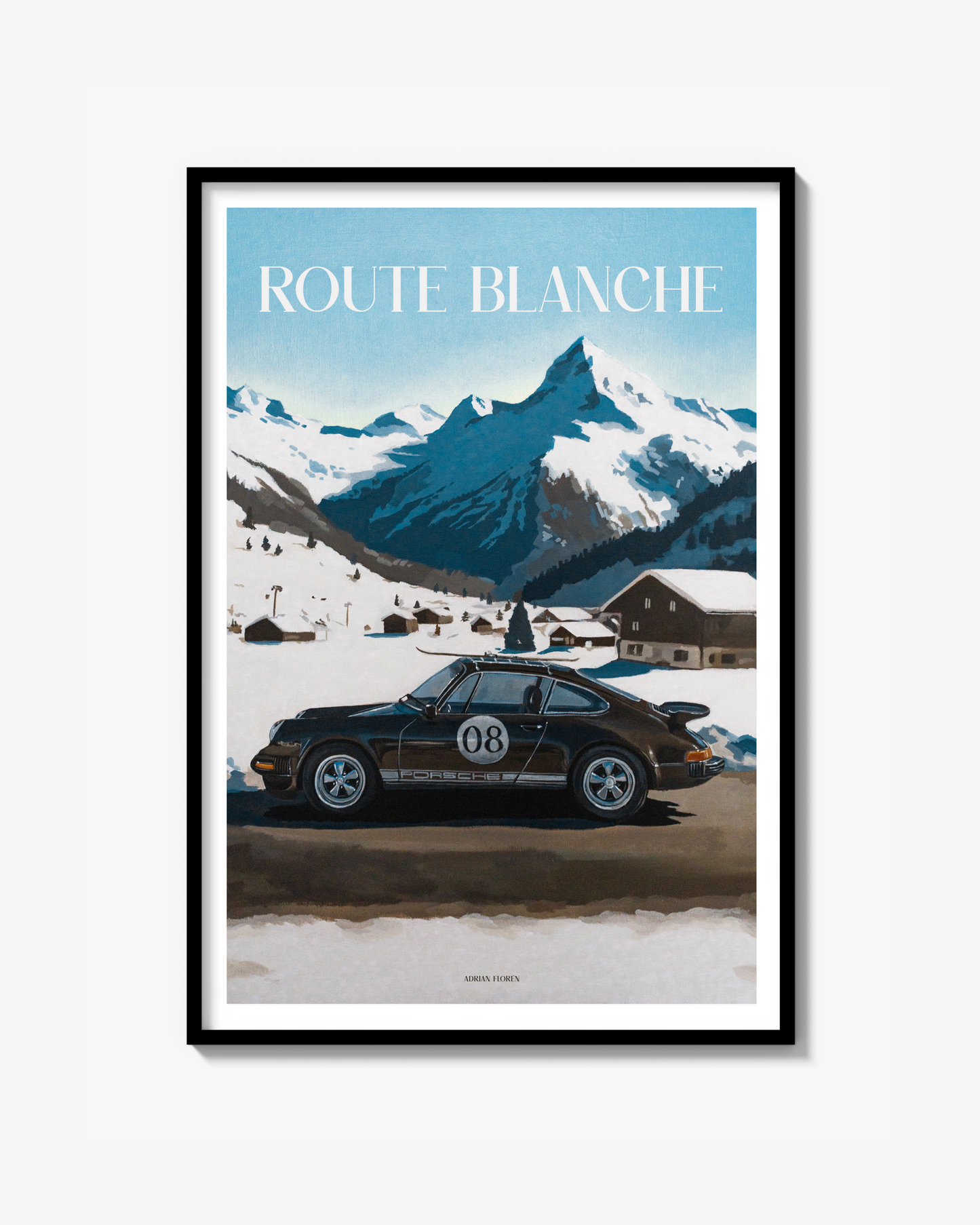 "Route Blanche" Poster