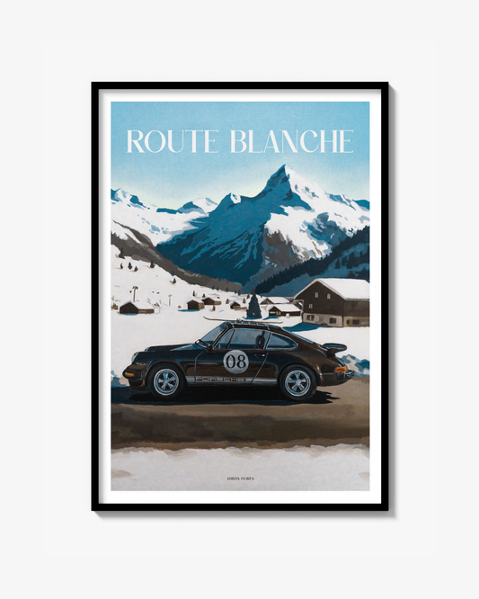 "Route Blanche" Poster