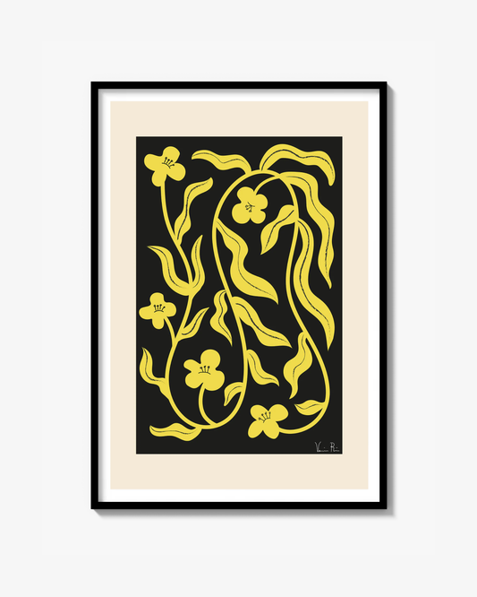 WOBBLY FLOWER Print
