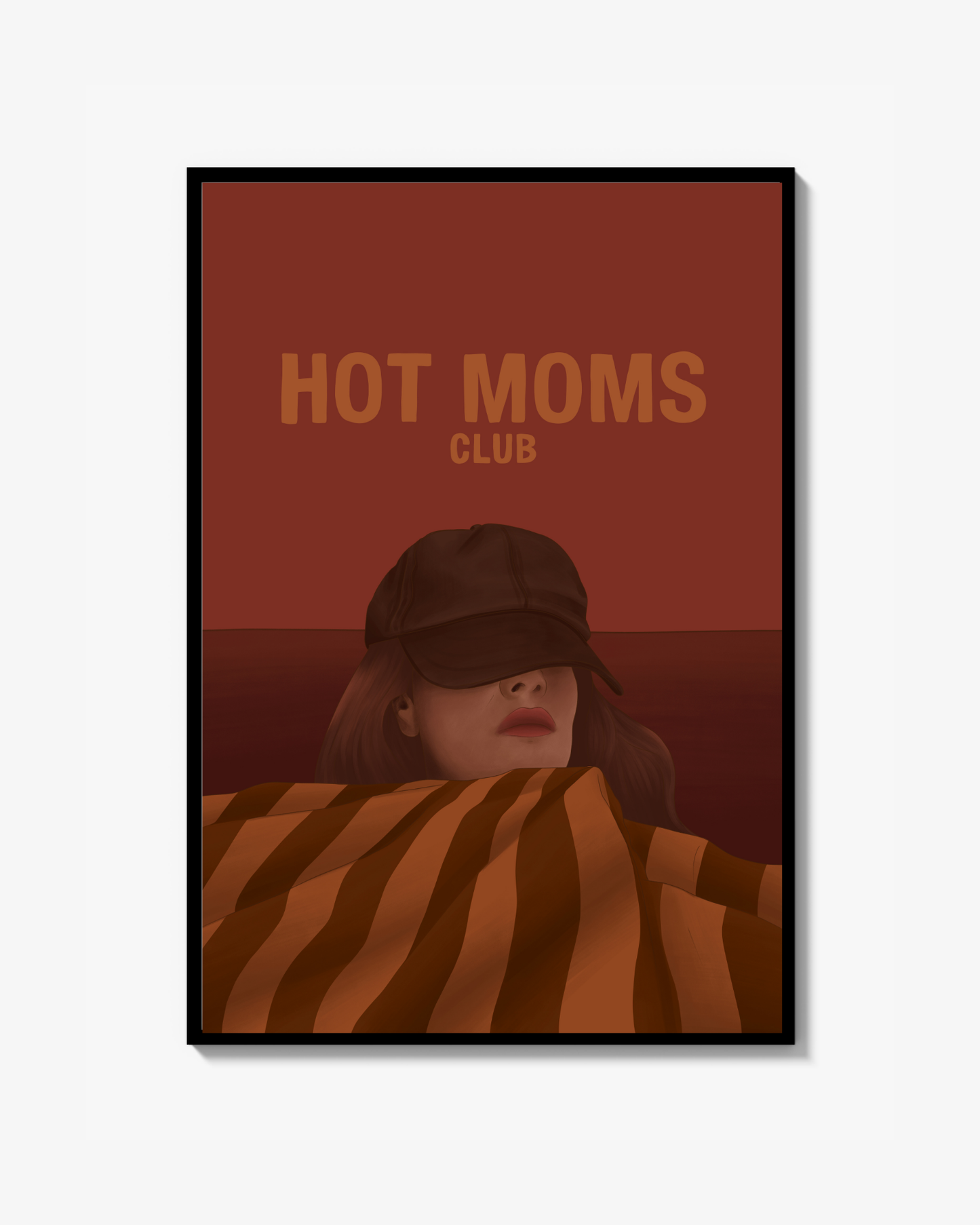 Hot Moms Club Brun Fine Art Print