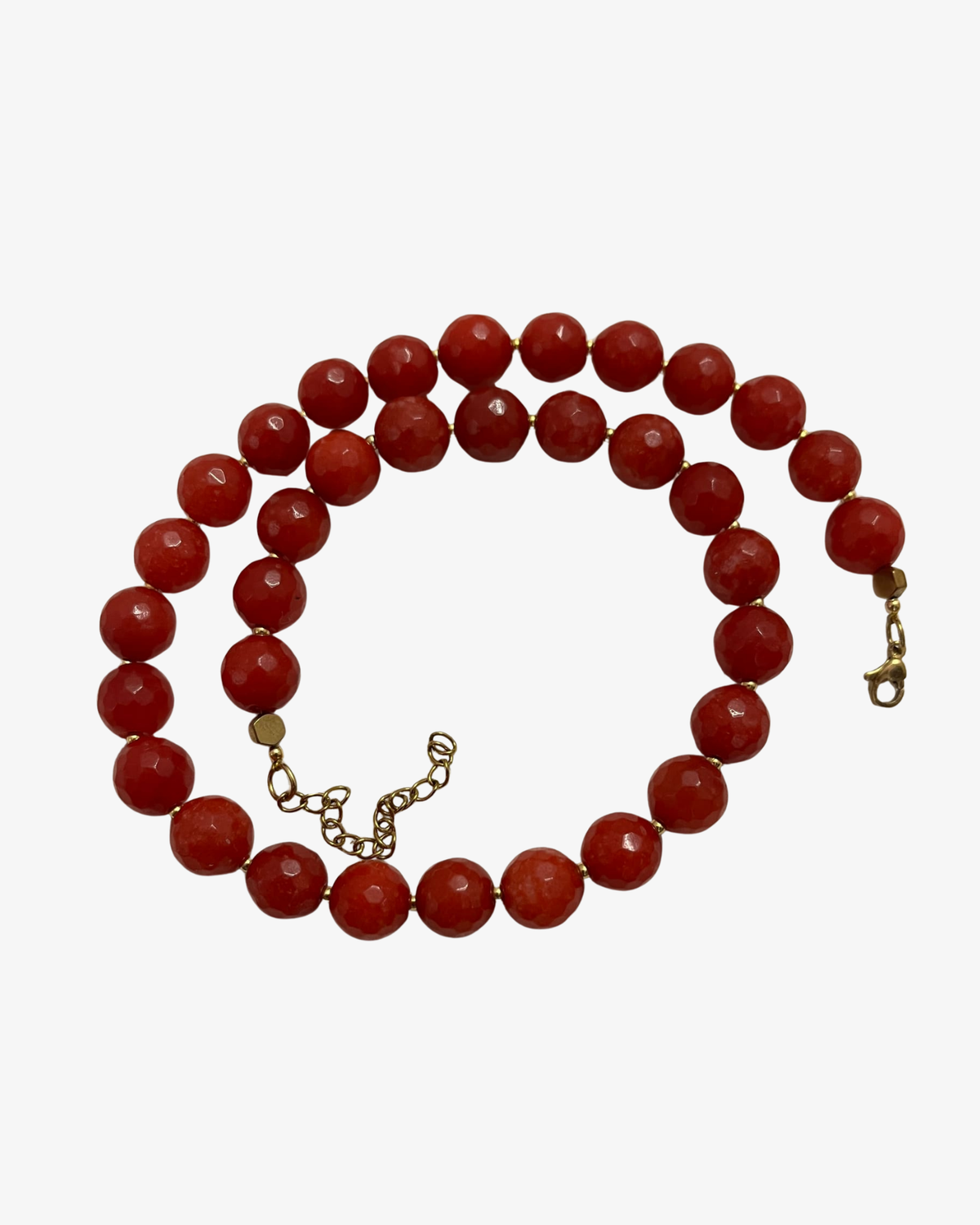 Red Agate Statement Necklace
