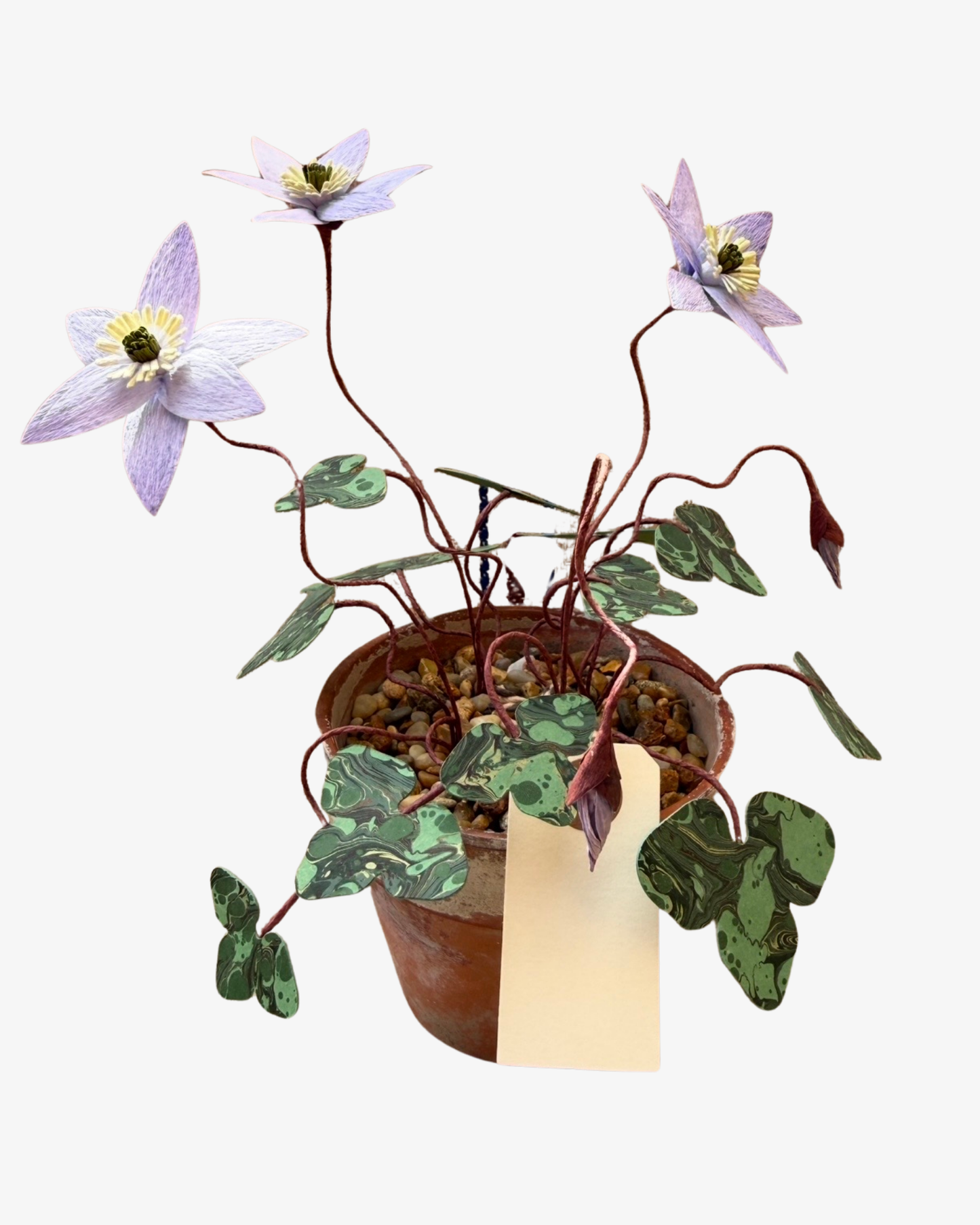 Blue Anemone Houseplant Sculpture