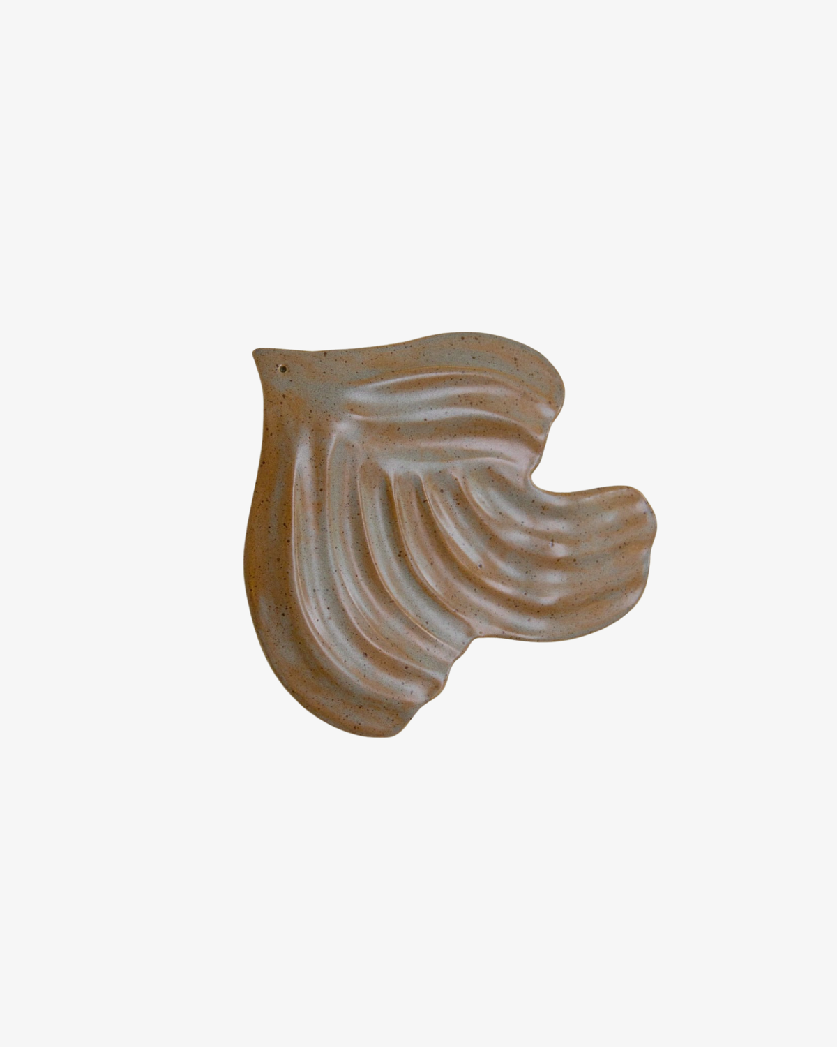 Ceramic Dove Wall Sculpture Big - Brown/Blue
