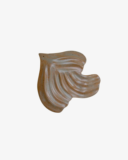 Ceramic Dove Wall Sculpture Big - Brown/Blue