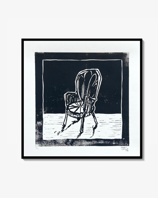ROTTINGFÅTÖLJ - Linoleum print