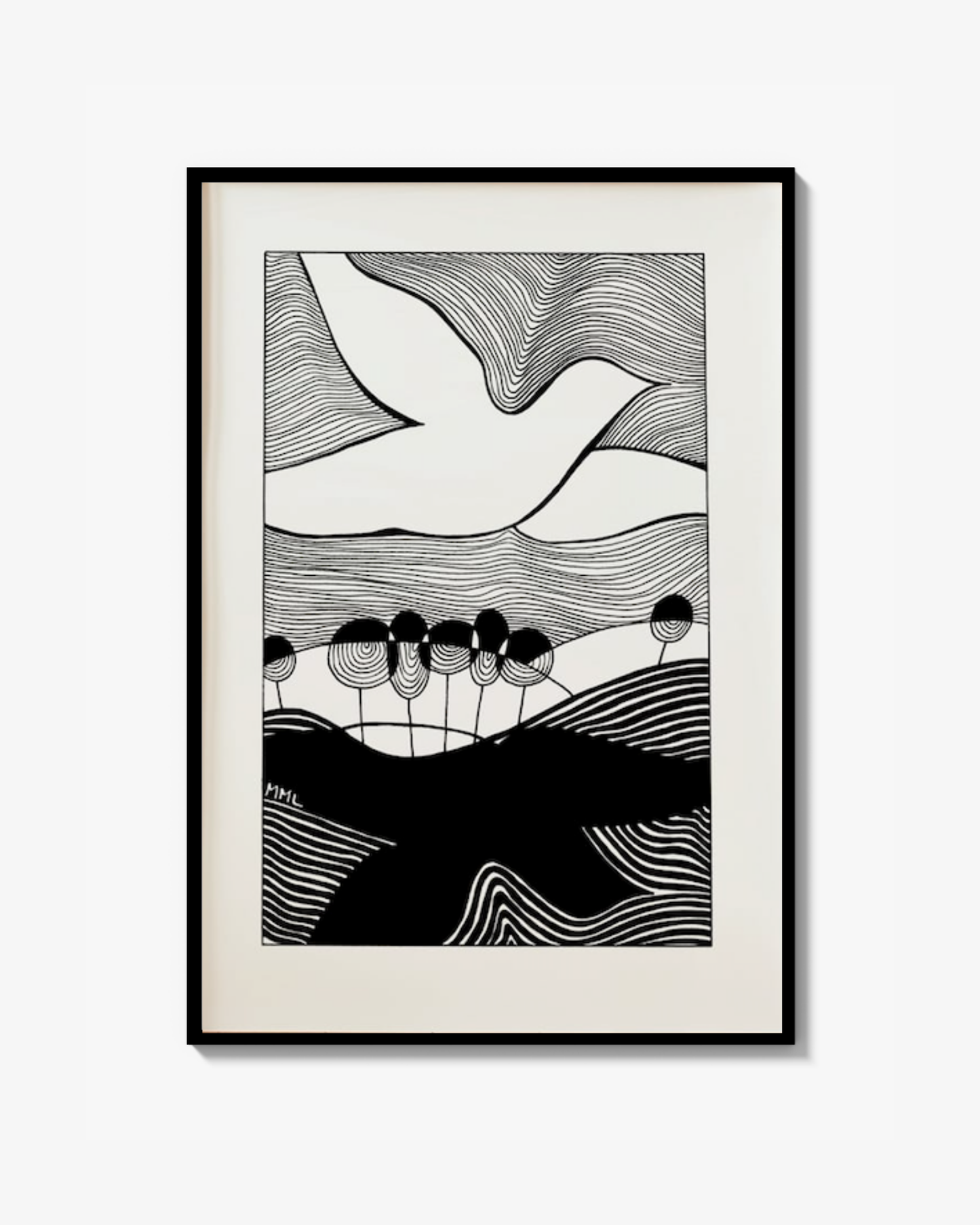 Peace, love & dove Print
