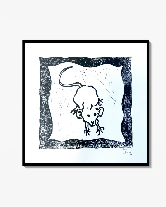 LITEN RUMSKOMPIS - Linoleum print