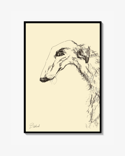 Borzoi Attitude Print
