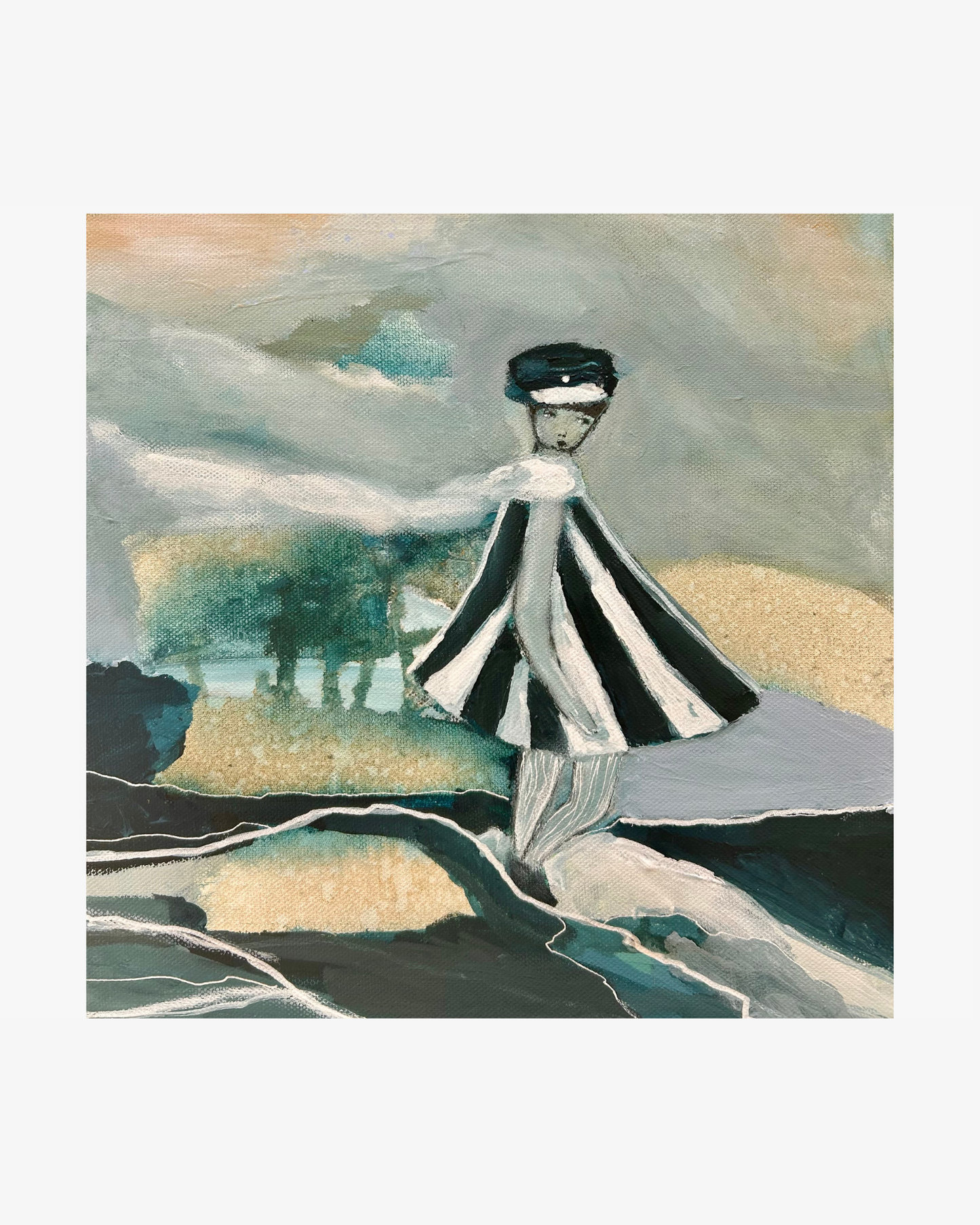 Walk the line - Acrylic painting