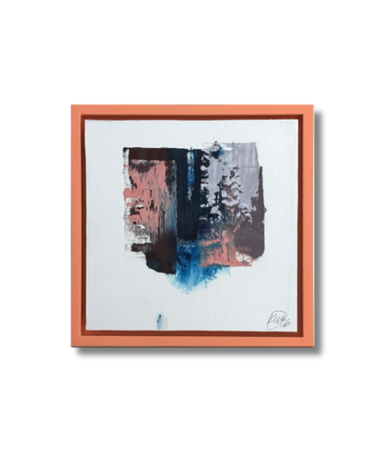 Vårfragment I, original painting, oil och paper