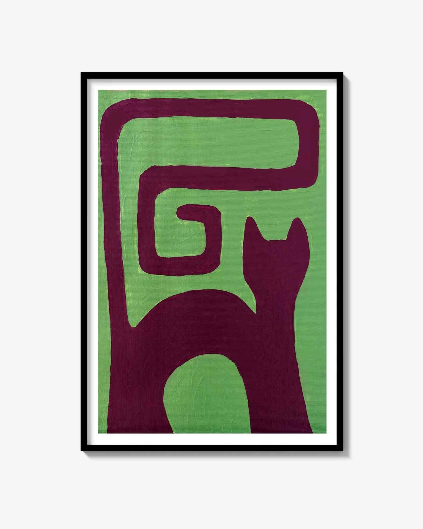 BURGUNDY MATCHA Poster