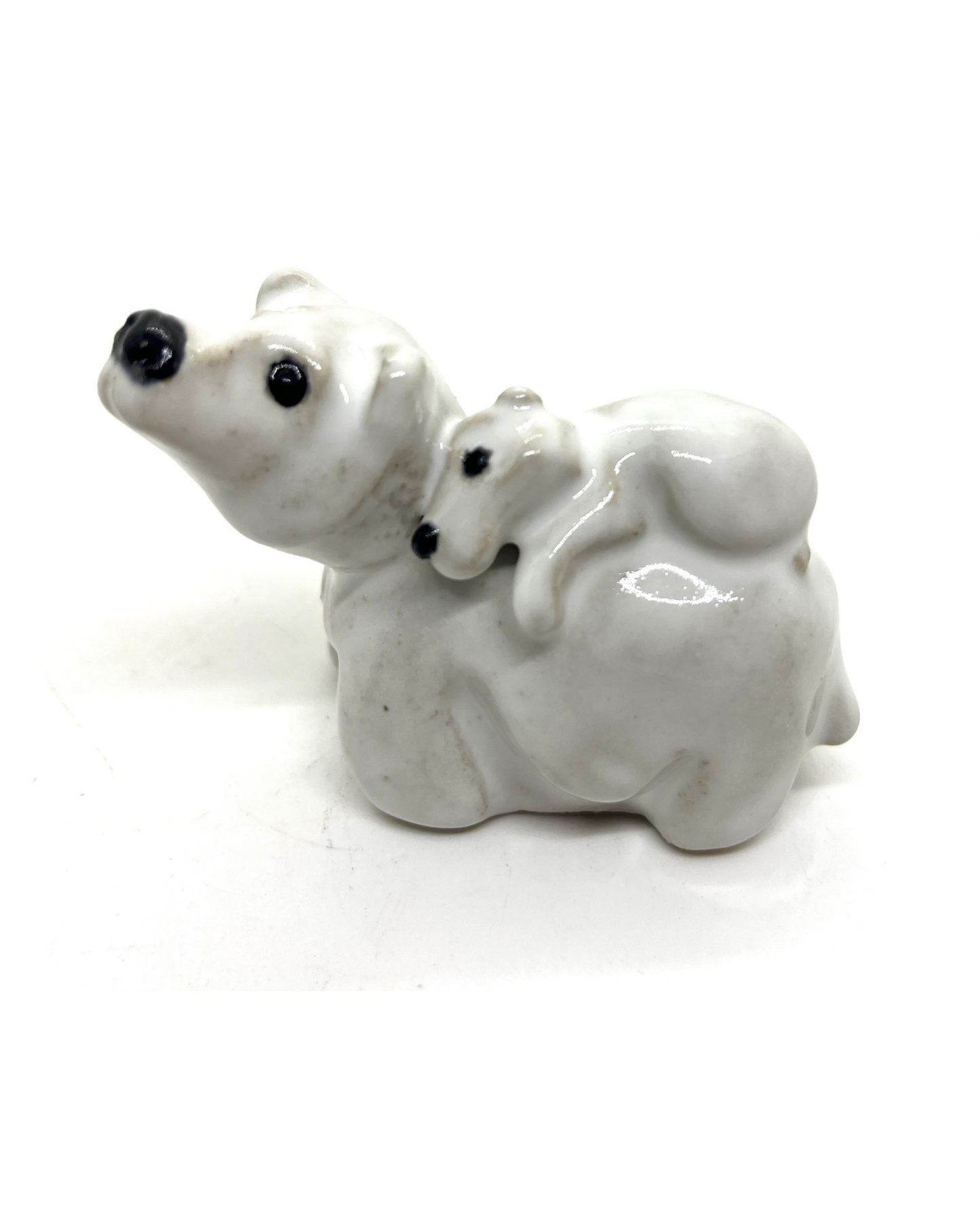 Keramisk skulptur - bear affection