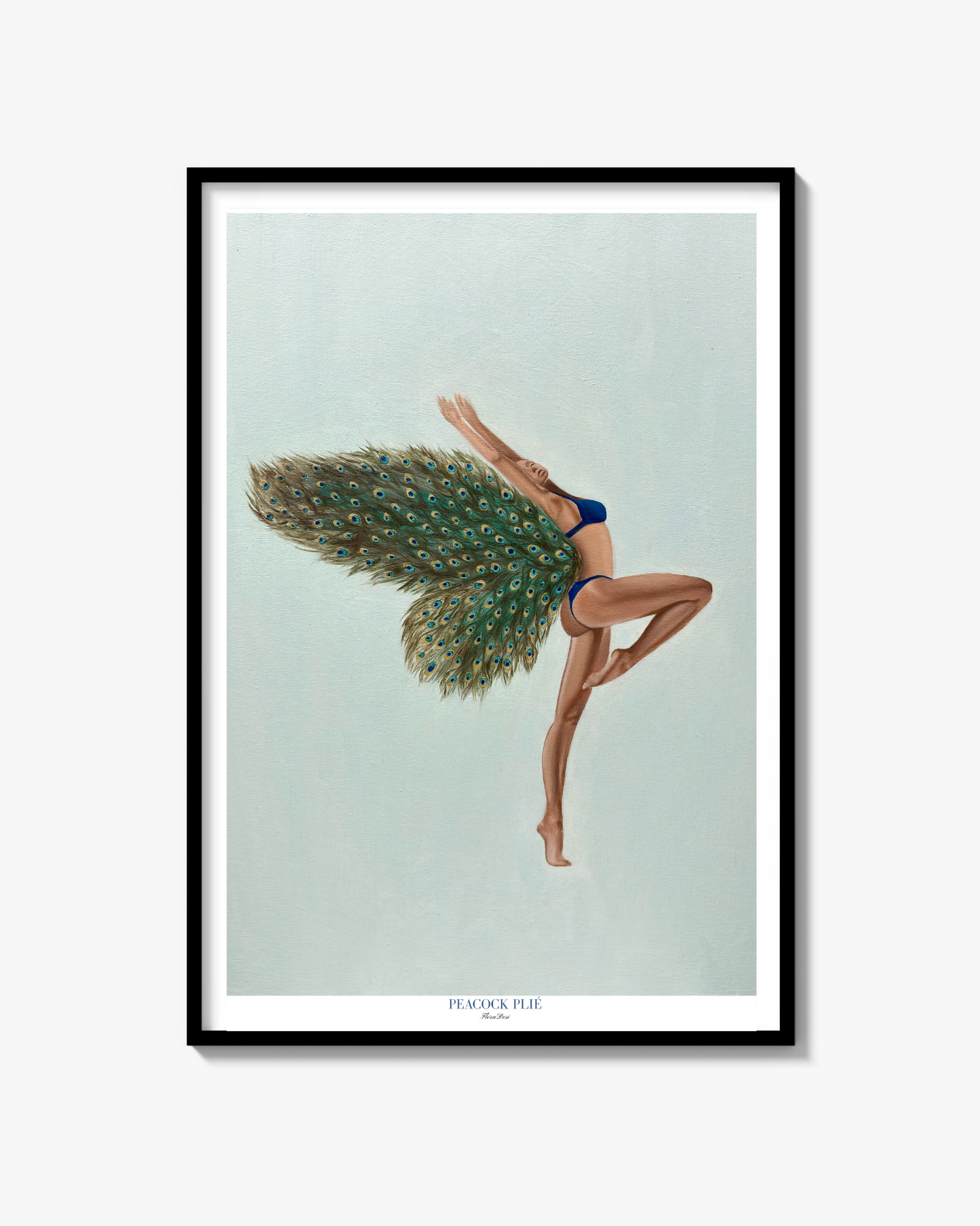 Peacock Plié Poster