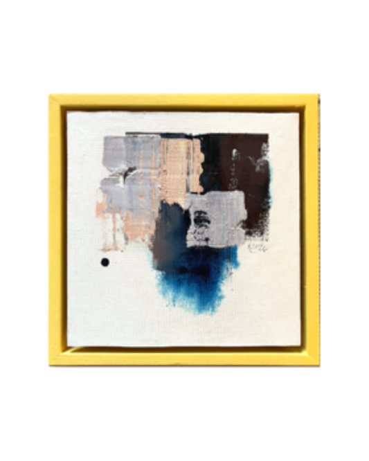 Vårfragment XII, original painting, oil och paper