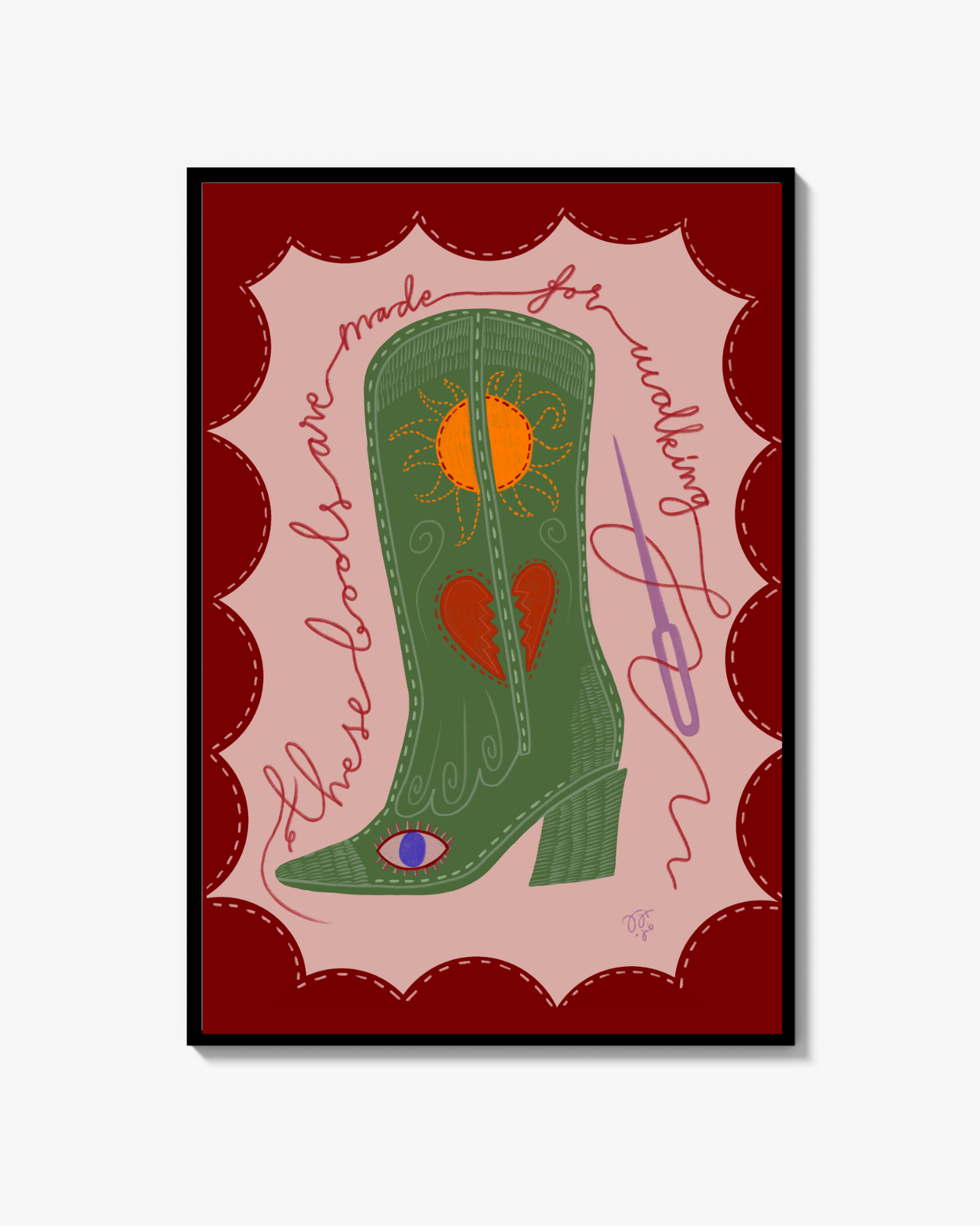 These boots - poster