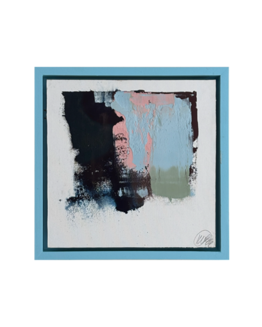 Vårfragment IV, original painting, oil och paper