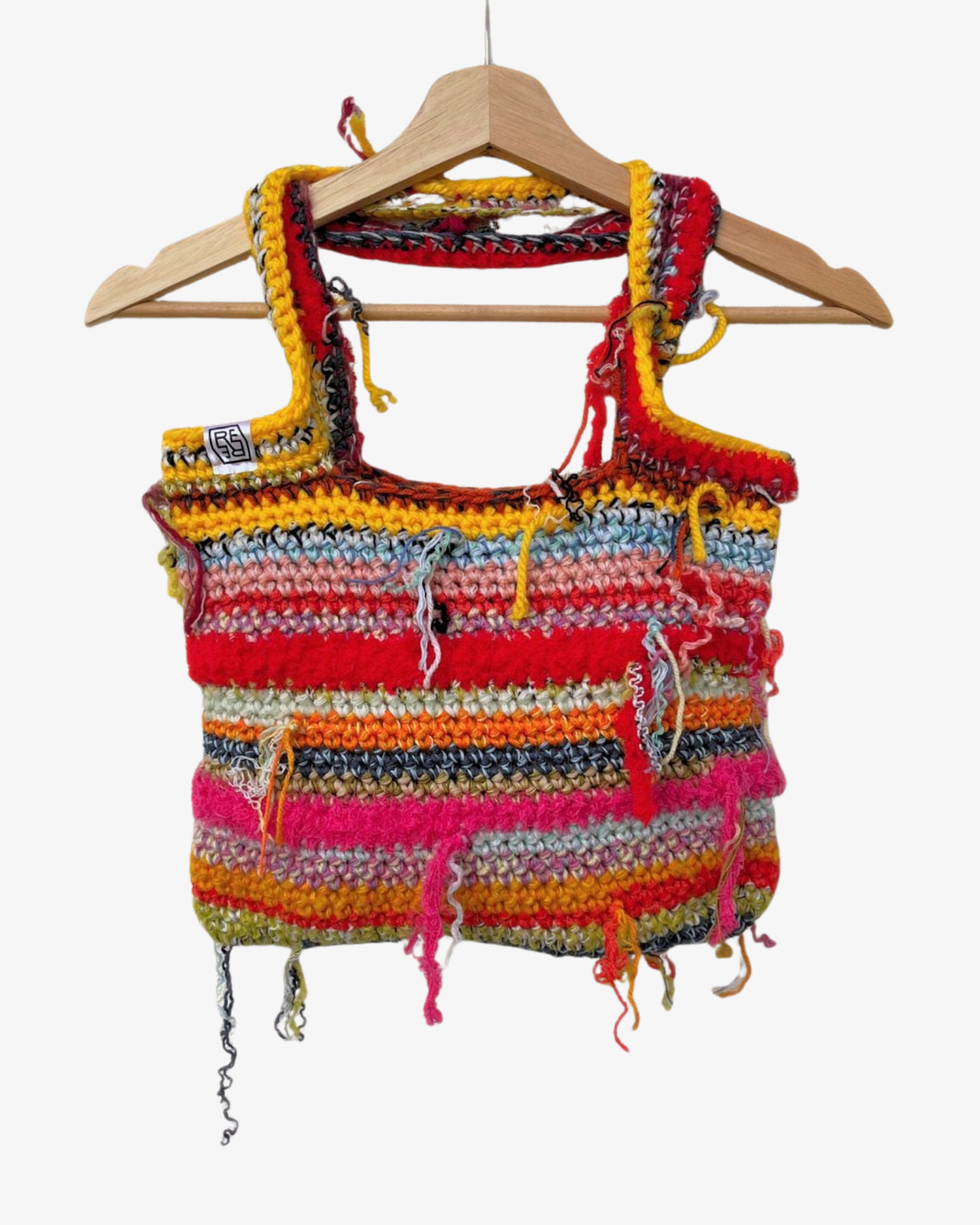 Crochet Scrap Tote Bag