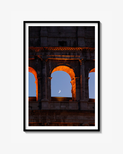 Colosseum and the moon - Poster