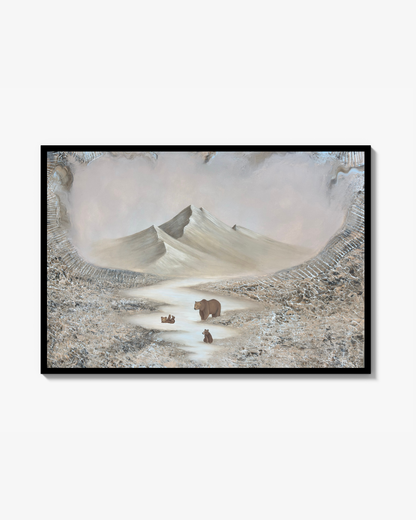 Silver morning Poster