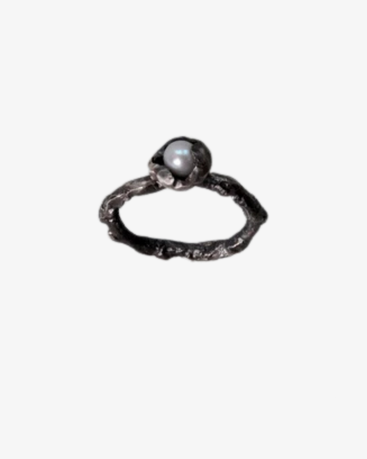 Seaside pearl ring i sølv - Mellem