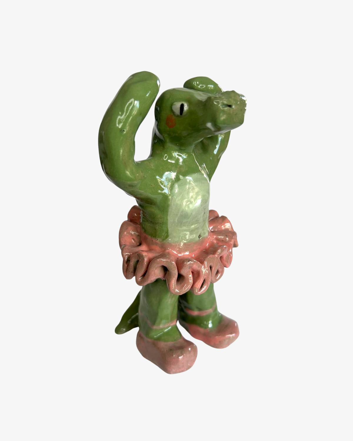 Ballerina Crocodile Skulptur