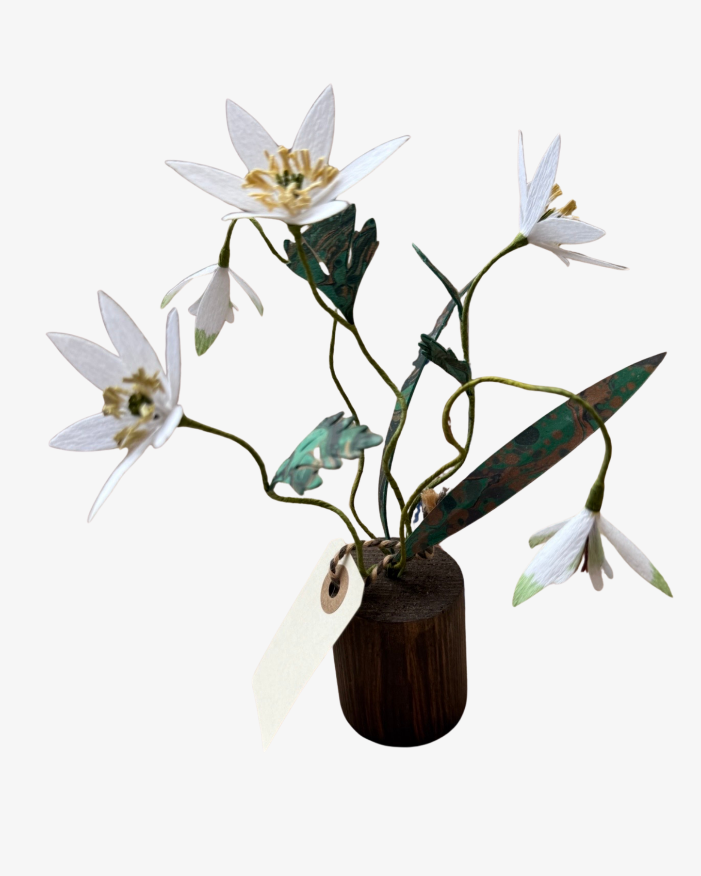 Anemone + Galanthus plant Sculpture