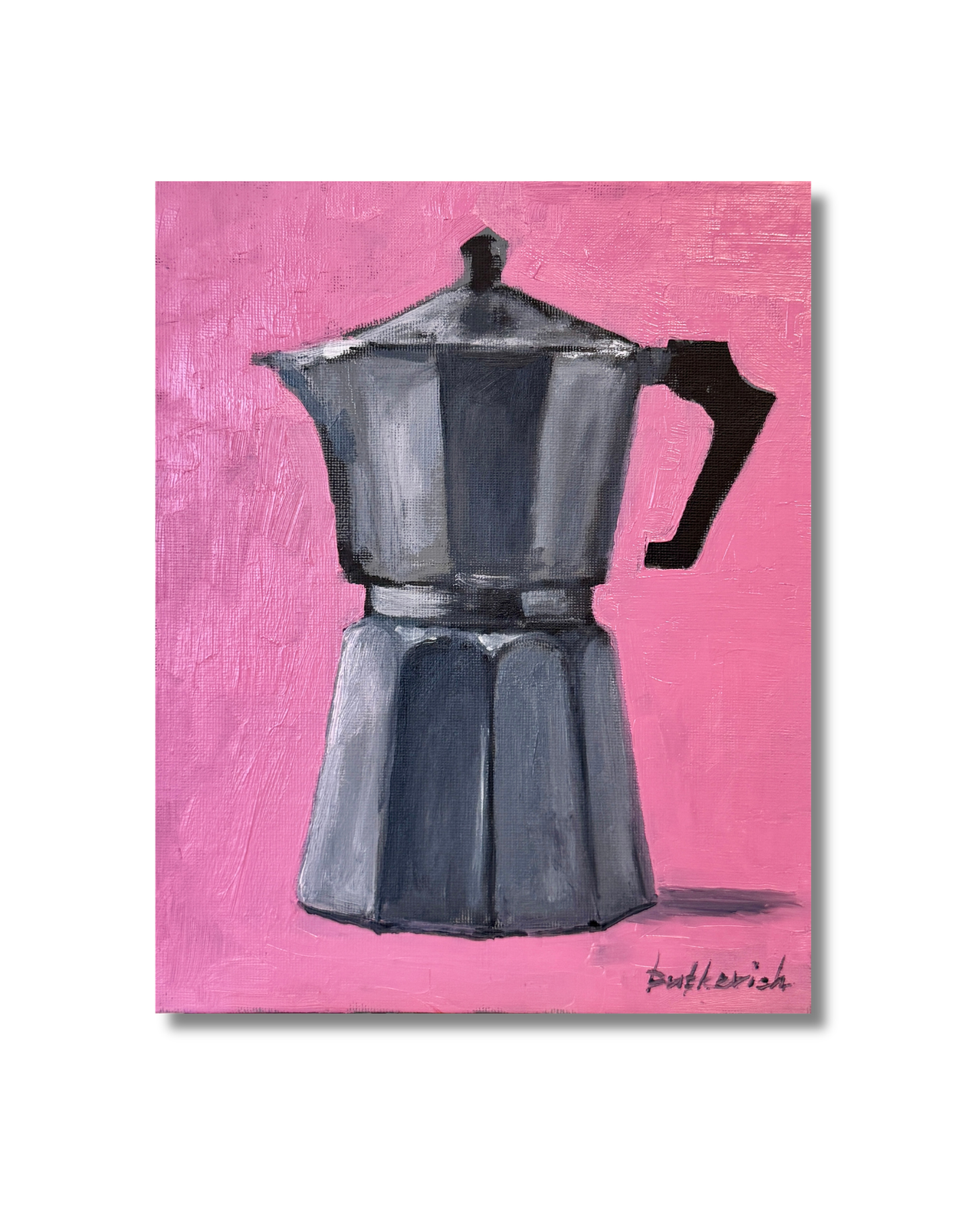 ”Moka”, original oil painting on canvasbord Original