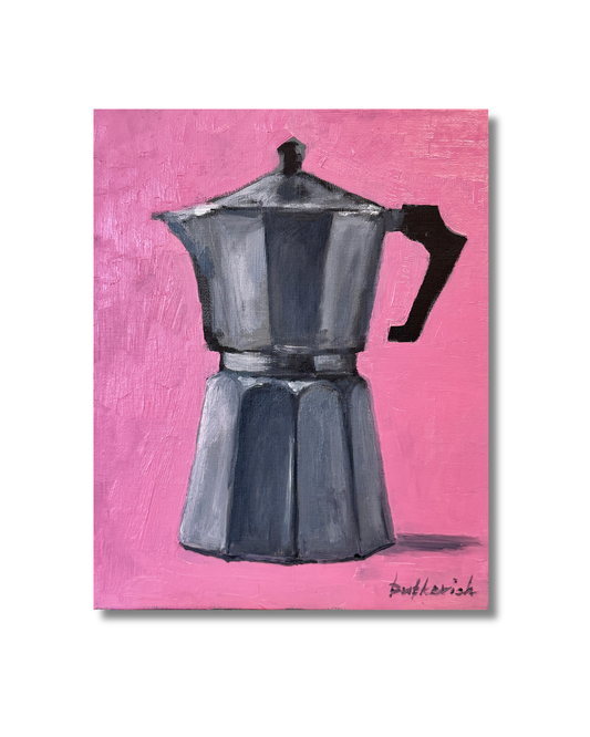 ”Moka”, original oil painting on canvasbord Original