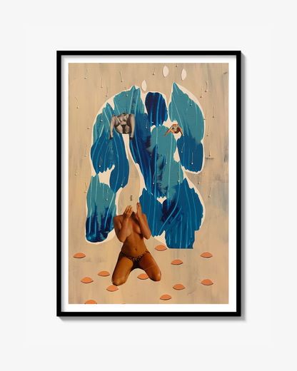 La Sed - Original Collage