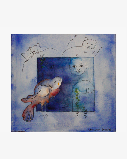 Bird dreams no. 23  Akvarell Original