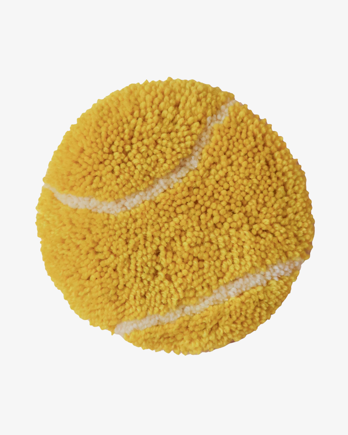 Tufted Tennis Ball (no. 2) – Håndlavet Uld Vægkunst