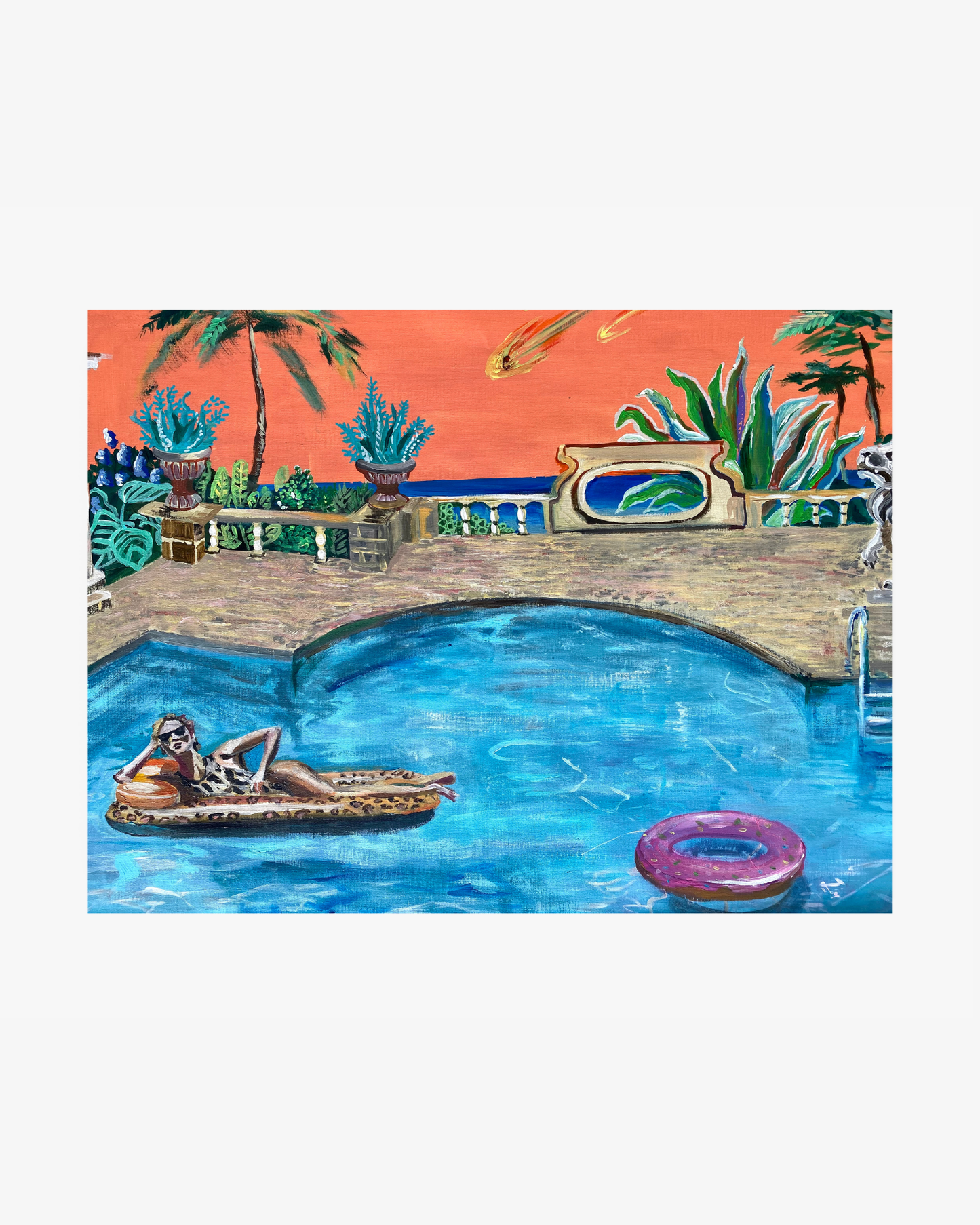 “Italy” Original Acrylic Hør Painting